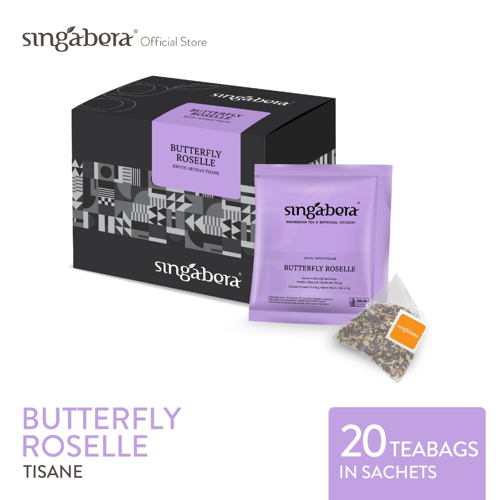 

SingaberaTisane Butterfly Roselle–Herbal infusion–4 Box @ 20sachet