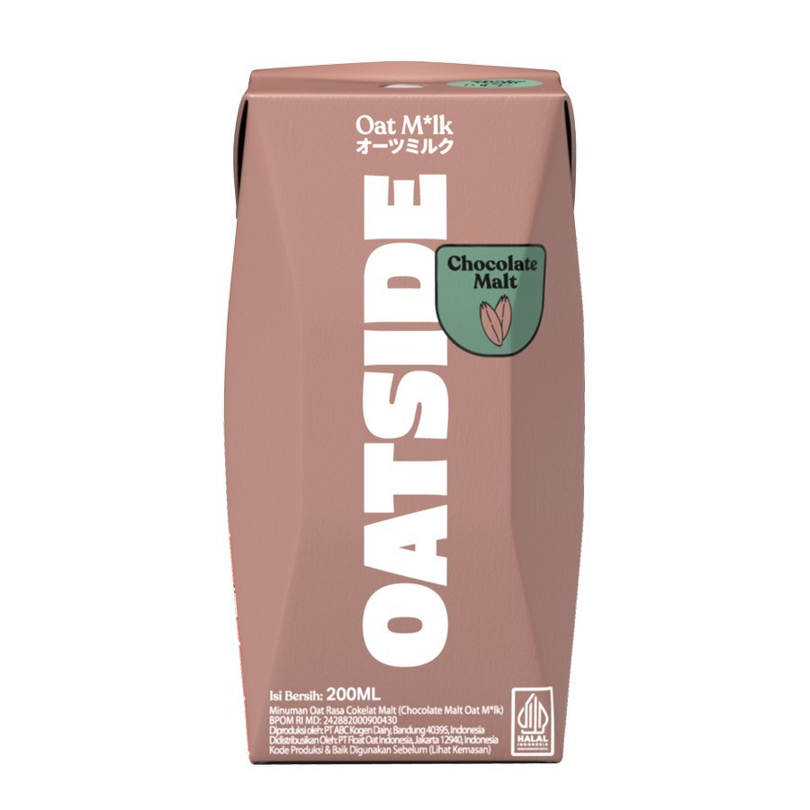 

OATSIDE Oat Milk Chocolate Malt With Straw (SEDOTAN) 200ML