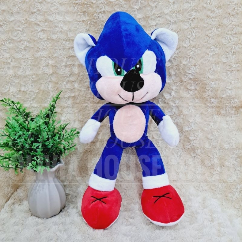 Boneka Sonic Biru The Hedgehog L 14" Boneka Sonic Biru Hedgehog 14" L Boneka Sonic Biru