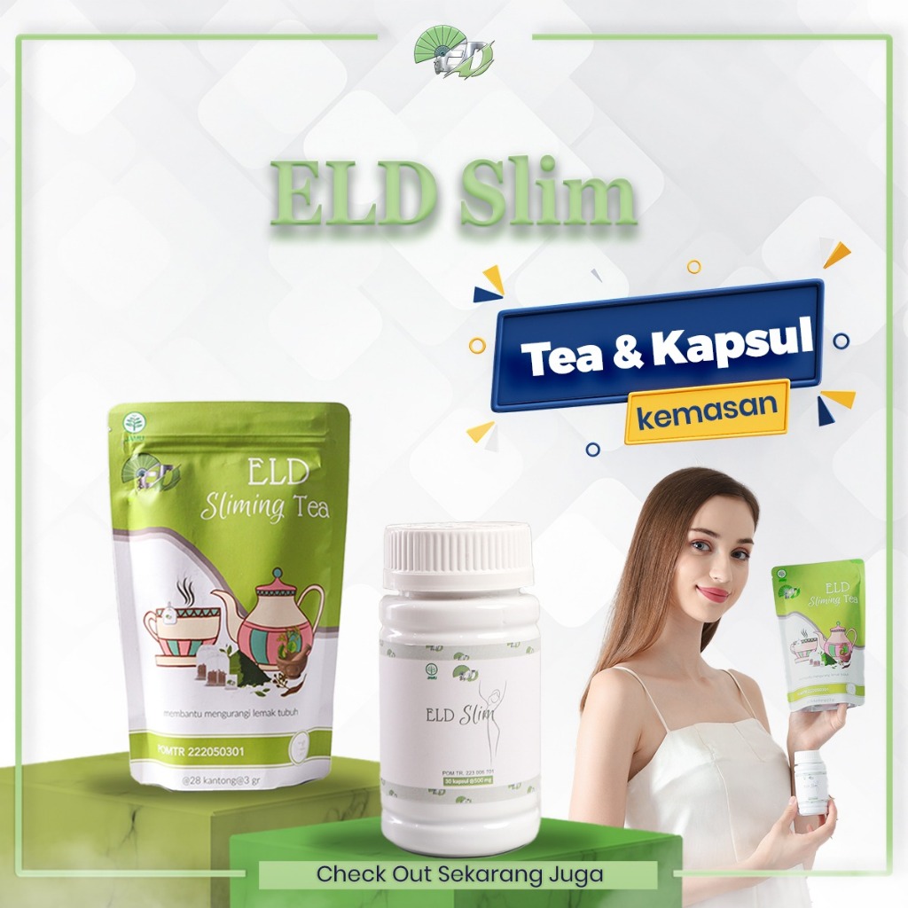 ELD Tea Slim Dan Slimming Kapsul Herbal - Pelangsing - Kapsul Pelangsing - Herbal - Diet - eld