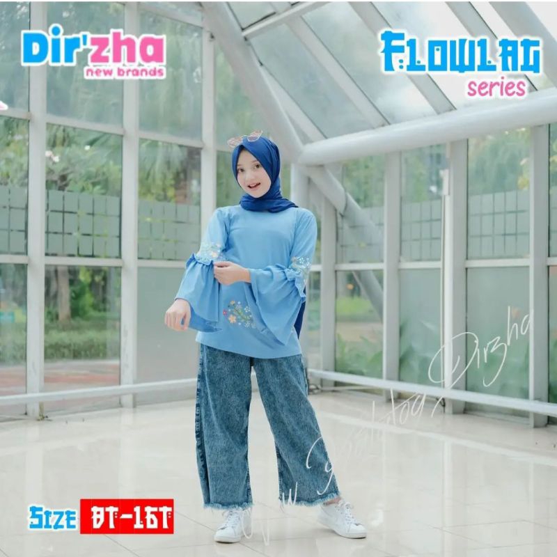 setelan kulot dirzha setelan kulot jeans celana jeans anak