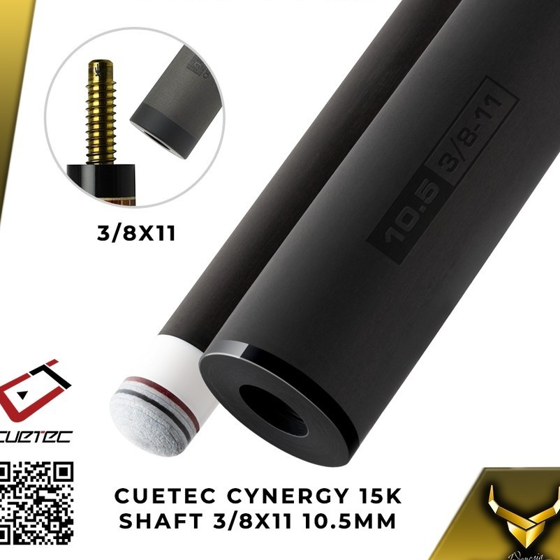 Cuetec Cynergy 15K shaft 10.5 mm (3/8×11)