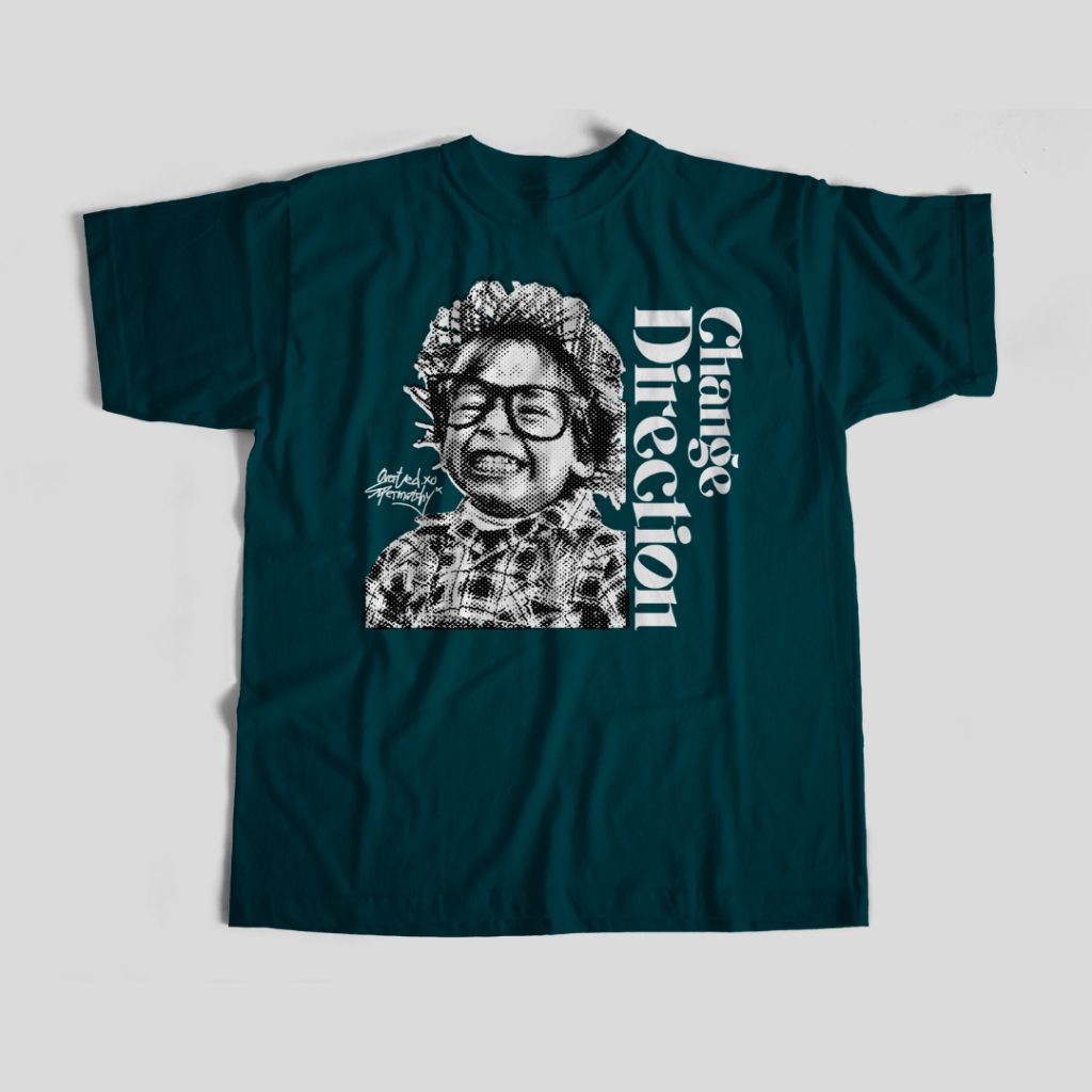 SUPERMATCHY X OVERTED.XO | T-SHIRT | CHANGE DIRECTION | LIMITED OCEAN COLOR