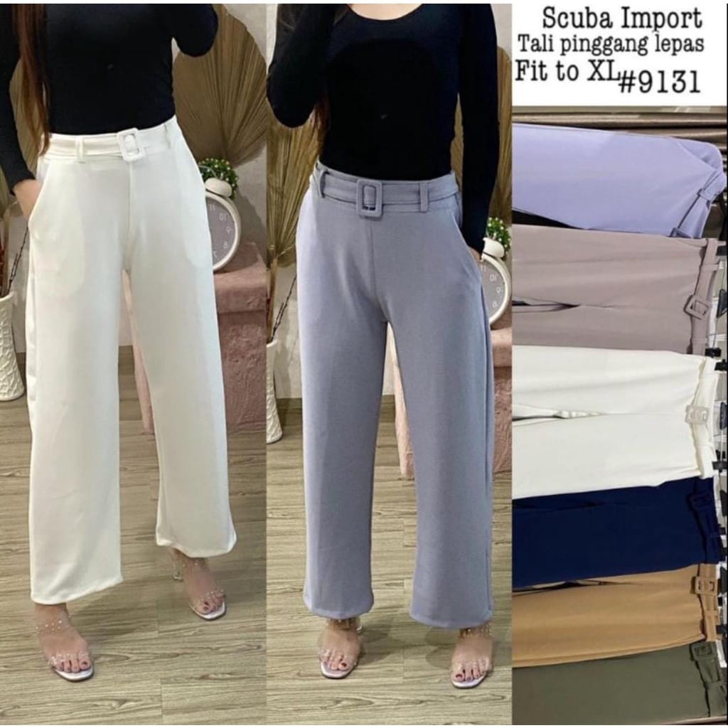 KULOT BELT HIGHWAIST/KULOT SCUBA PREMIUM/KULOT SCUBA/KULOT SABUK/CELANA WANITA/CELANAA KULOT