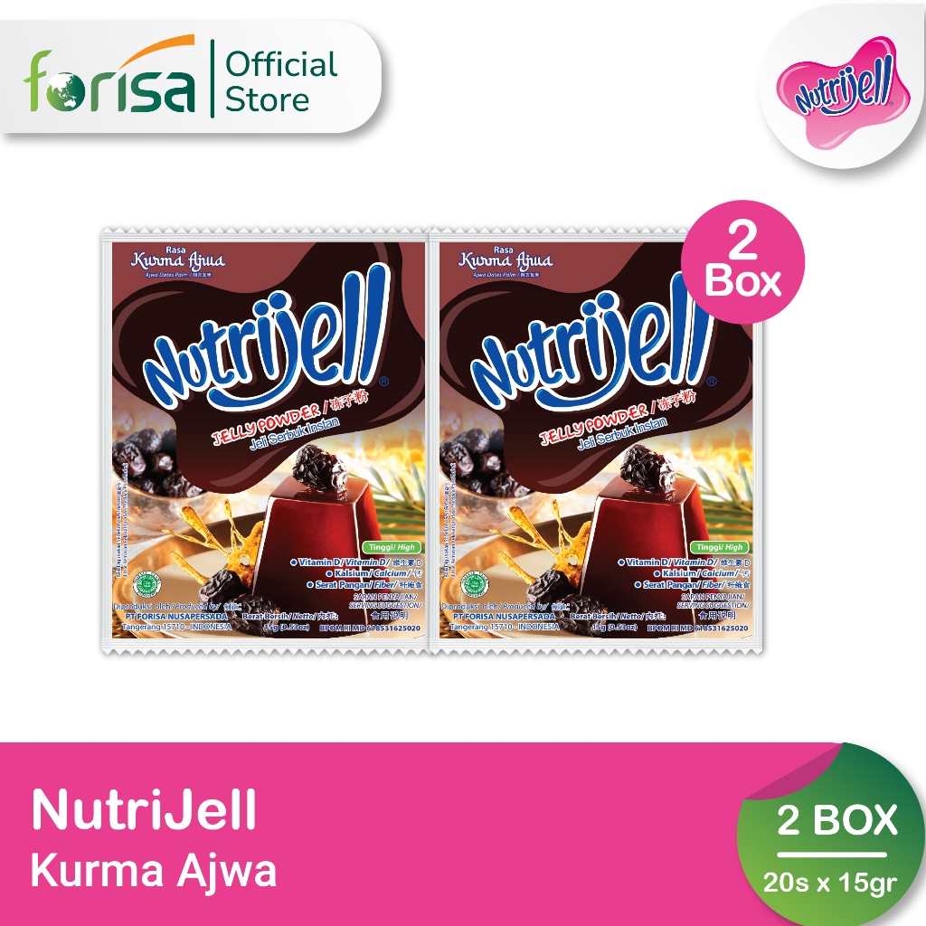 

Nutrijell Ekonomi Kurma Ajwa 10 gr 2 Box