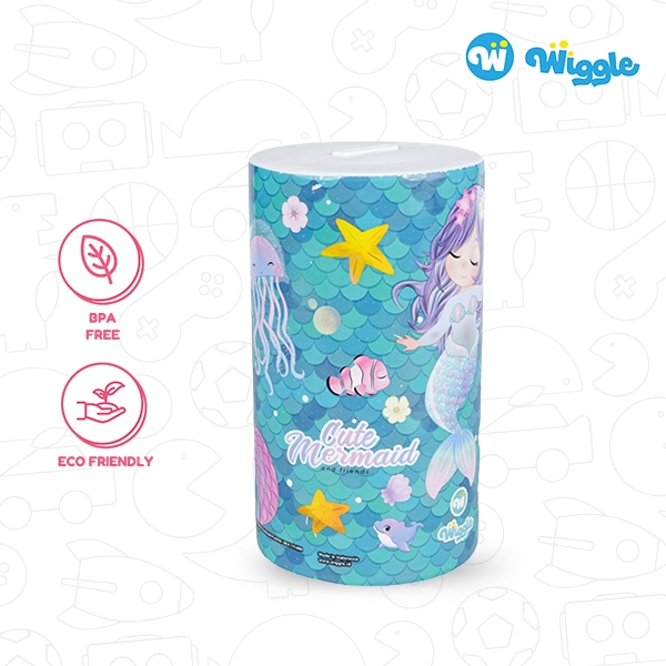 Celengan Plastik Unik Wiggle Mermaid Coin Bank 100 X 175 MM