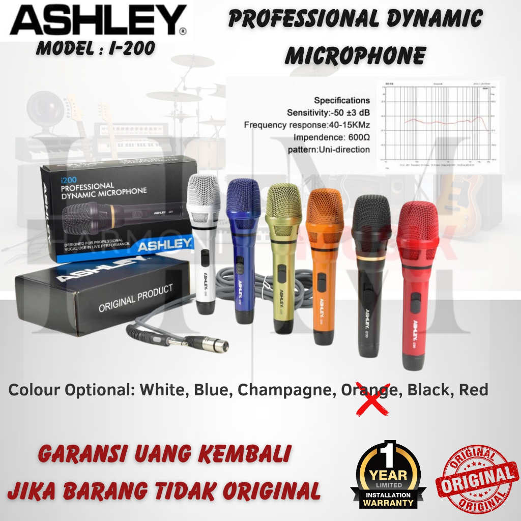 Microphone Ashley i200 / i200 Mic Ashley - Original