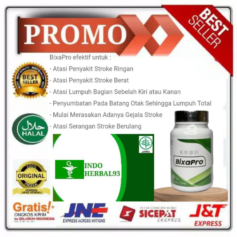 BIXAPRO ASLI ORIGINAL MAMPU MENGATASI STROKE bixapro obat herbal obat struk