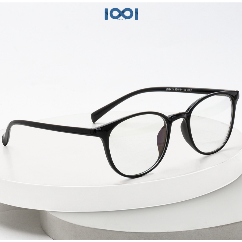 IOOI Eyewear Frame Kacamata Oval Fashion Custom Minus Anti Radiasi Photocromic Pria Wanita 2413