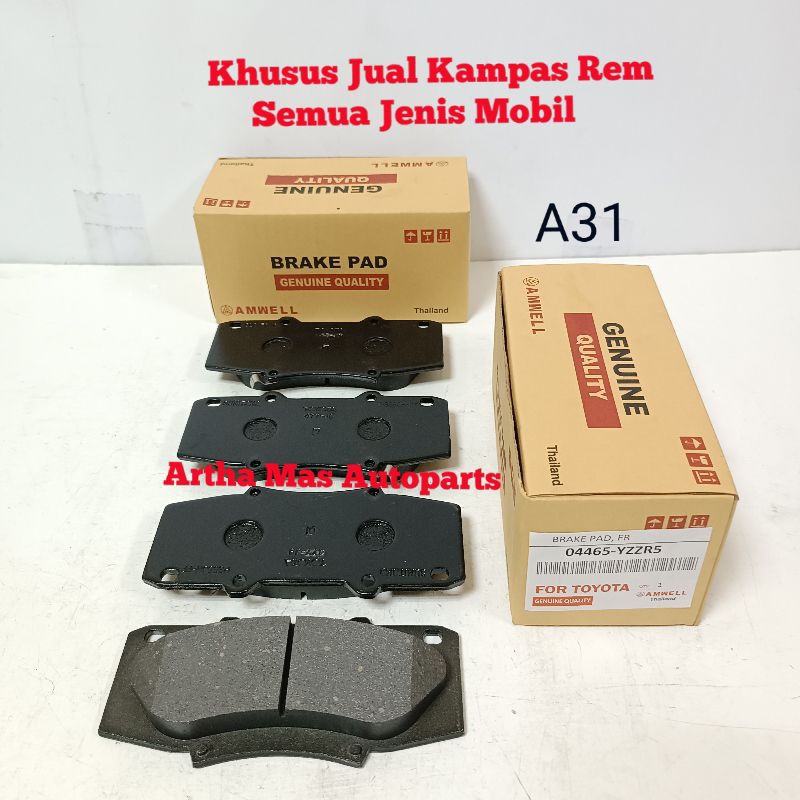 KAMPAS REM DEPAN FORTUNER NEW TRD VNT BRAKE PAD FORTUNER NEW TRD VNT