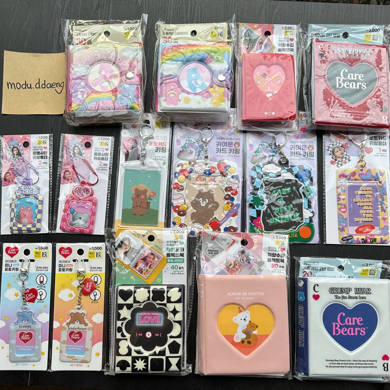 [2024 daiso korea ready stock 🇲🇨] kolbuk daiso kr 1p 2p sealed card holder cahol clear postcard hard