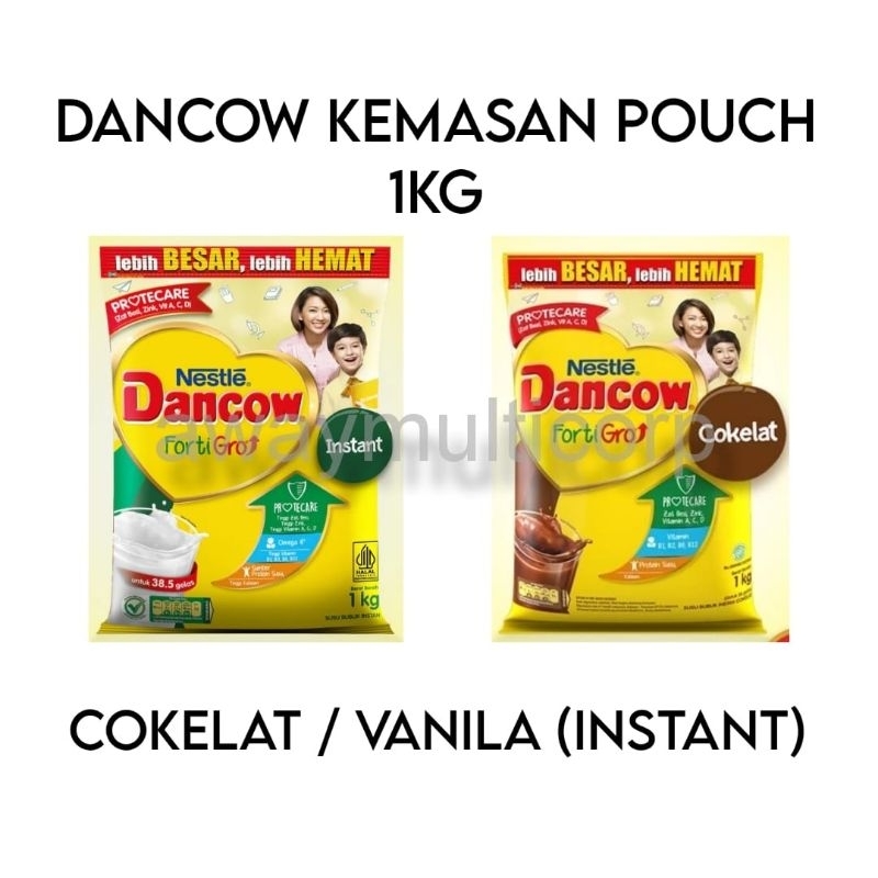 

DANCOW FORTIGRO 1KG POUCH INSTANT / RASA COKLAT
