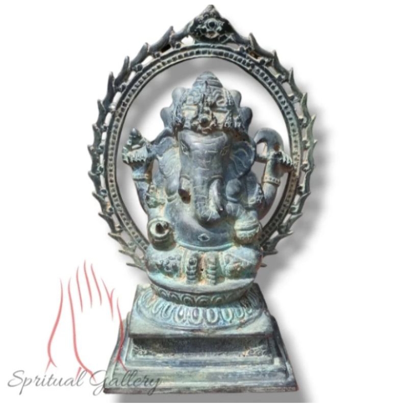 Patung Ganesha Perunggu Lawasan Antik