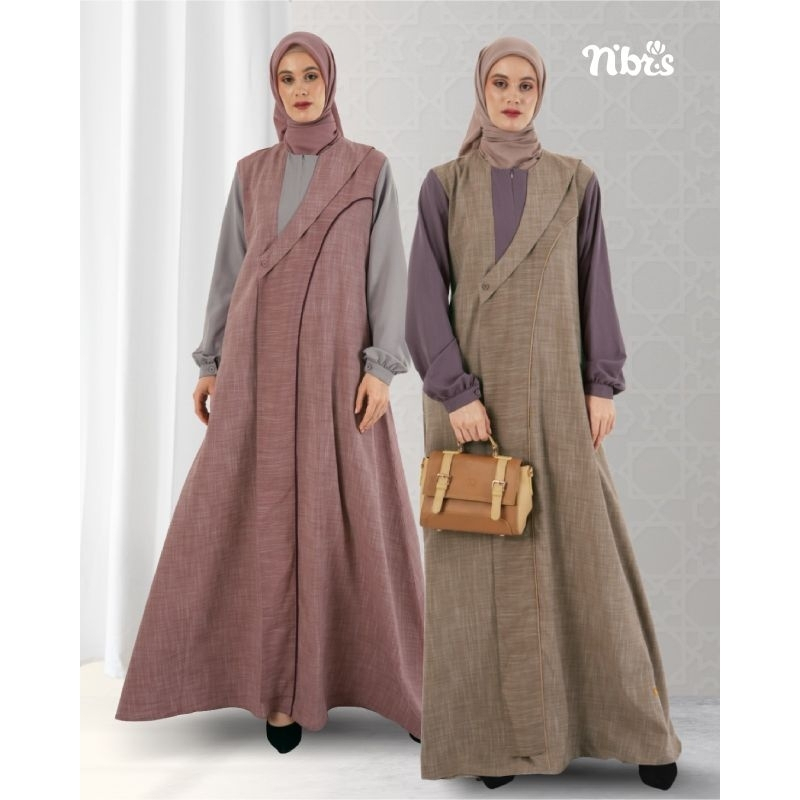 Gamis Wanita Terbaru Nibras RON 007 Gamis Wanita Kekinian Gamis Nibras Termurah