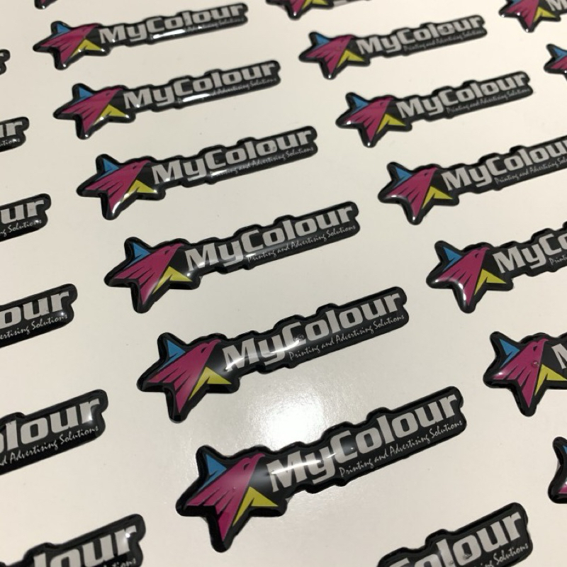 

Stiker 3D resin label produk - A6