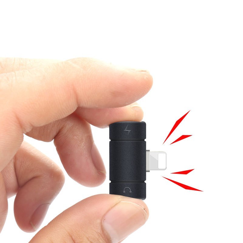 Splitter Dual Lightning Iphone 2in1 Adapter Splitter Audio Charge Iphone