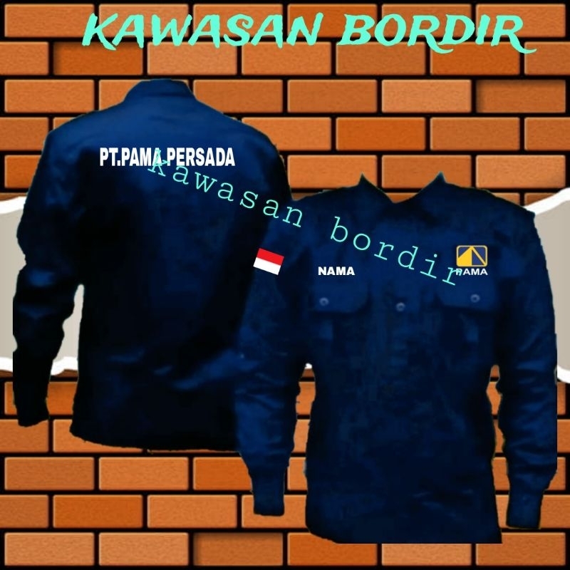 Terbaru seragam PT PAMA persada kemeja PT PAMA persada pdh PT PAMA persada baju PT PAMA persada keme