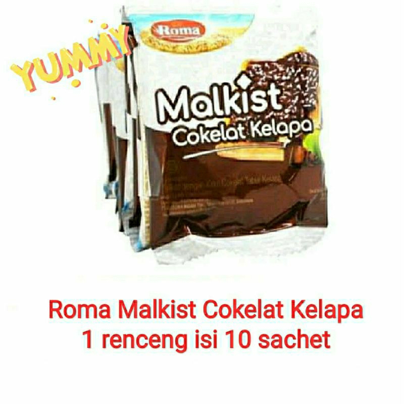 

roma malkist cokelat kelapa | isi 10 sachet