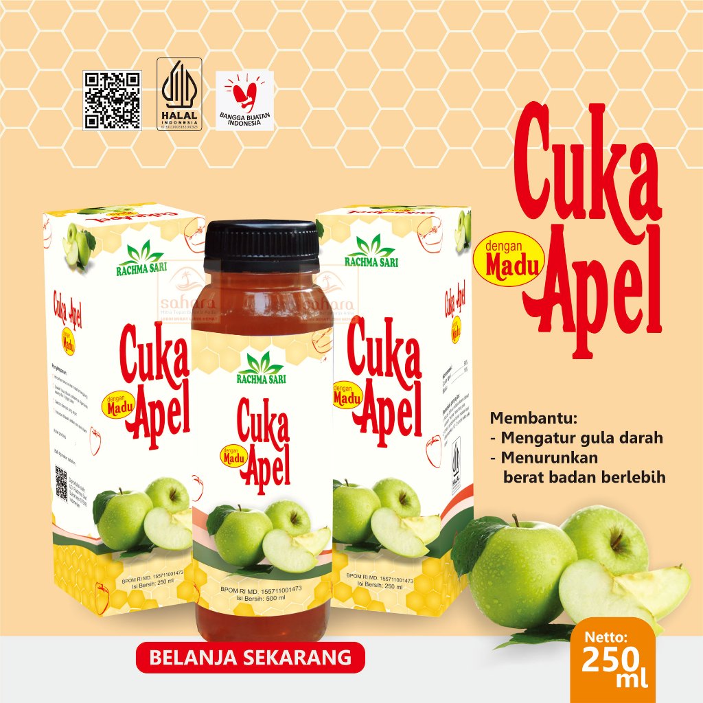 

cuka apel plus madu 250ml