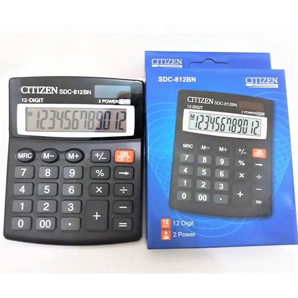 

Kalkulator Citizen 812 12 Digit Citizen SDC812BN murah kalkulator bakul murah calculator besar ART Z9L2