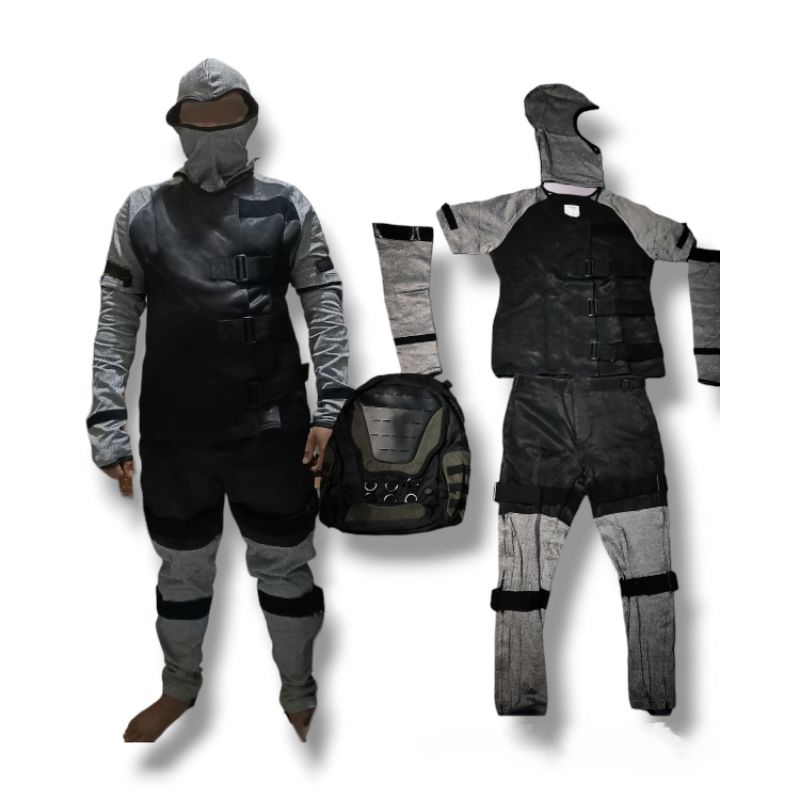 Sepaket set baju armor kevlar anti sajam / anti pisau baju praktisi olahraga beladiri / stunman / pe