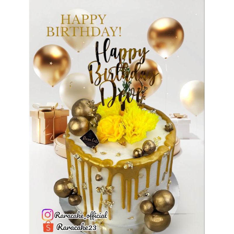 

luxury gold cake//cake mewah/cake elegan//cake premium