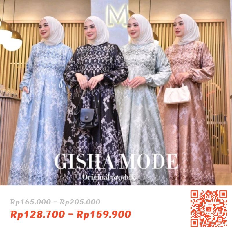 GAMIS SILK PREMIUM MOTIF BUNGA