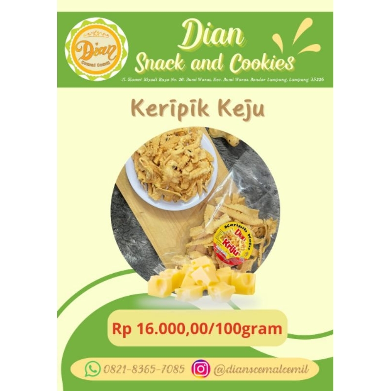 

keripik keju | 100gr by Dian Snack & Cookies