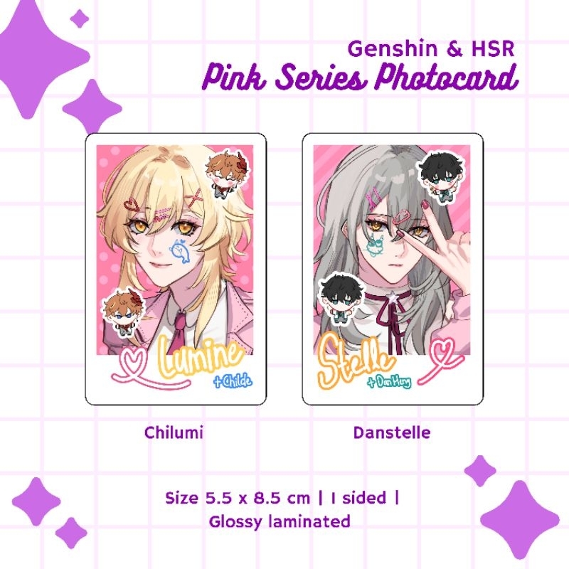 Genshin & HSR - Pink Series Photocard