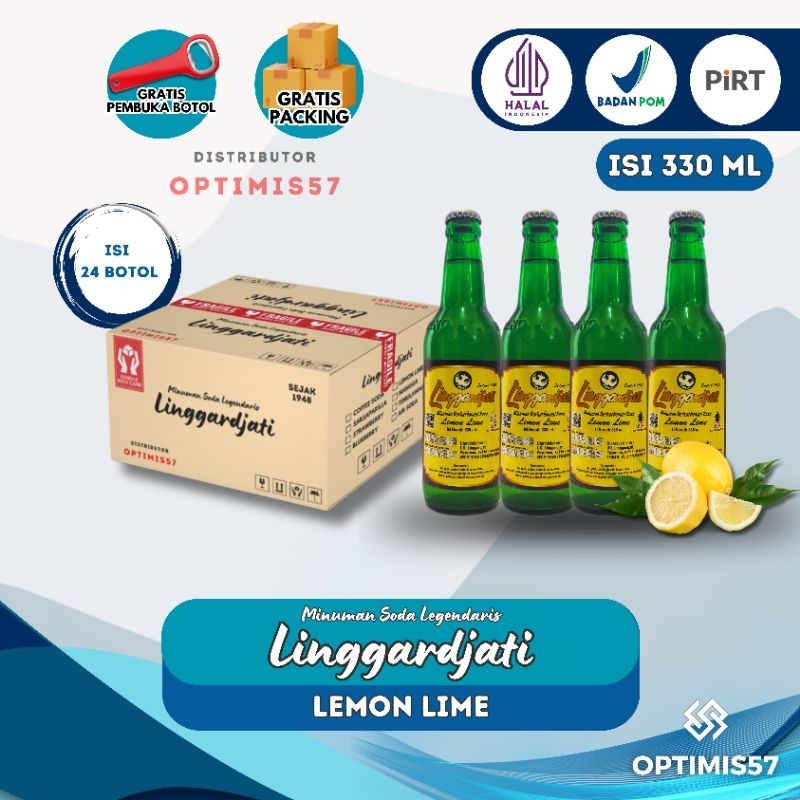 

LIMUN LINGGARDJATI LEMON LIME | 24 BOTOL | MINUMAN SODA JADUL 1948