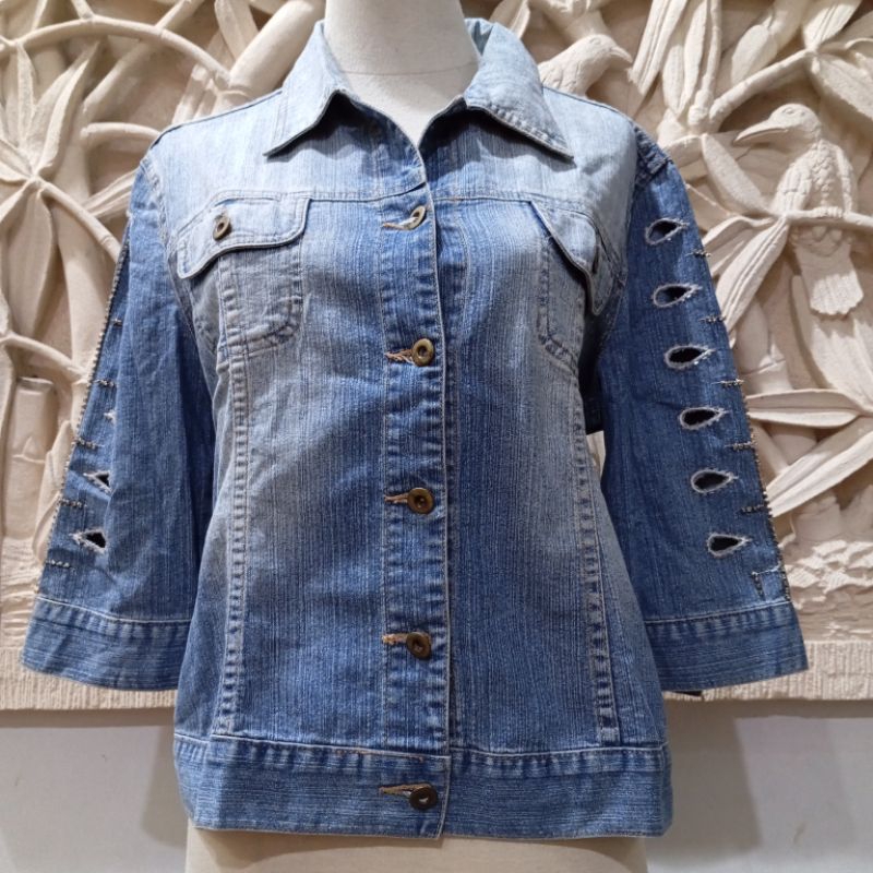 Jaket Jeans Wanita / Jaket Jeans Unik