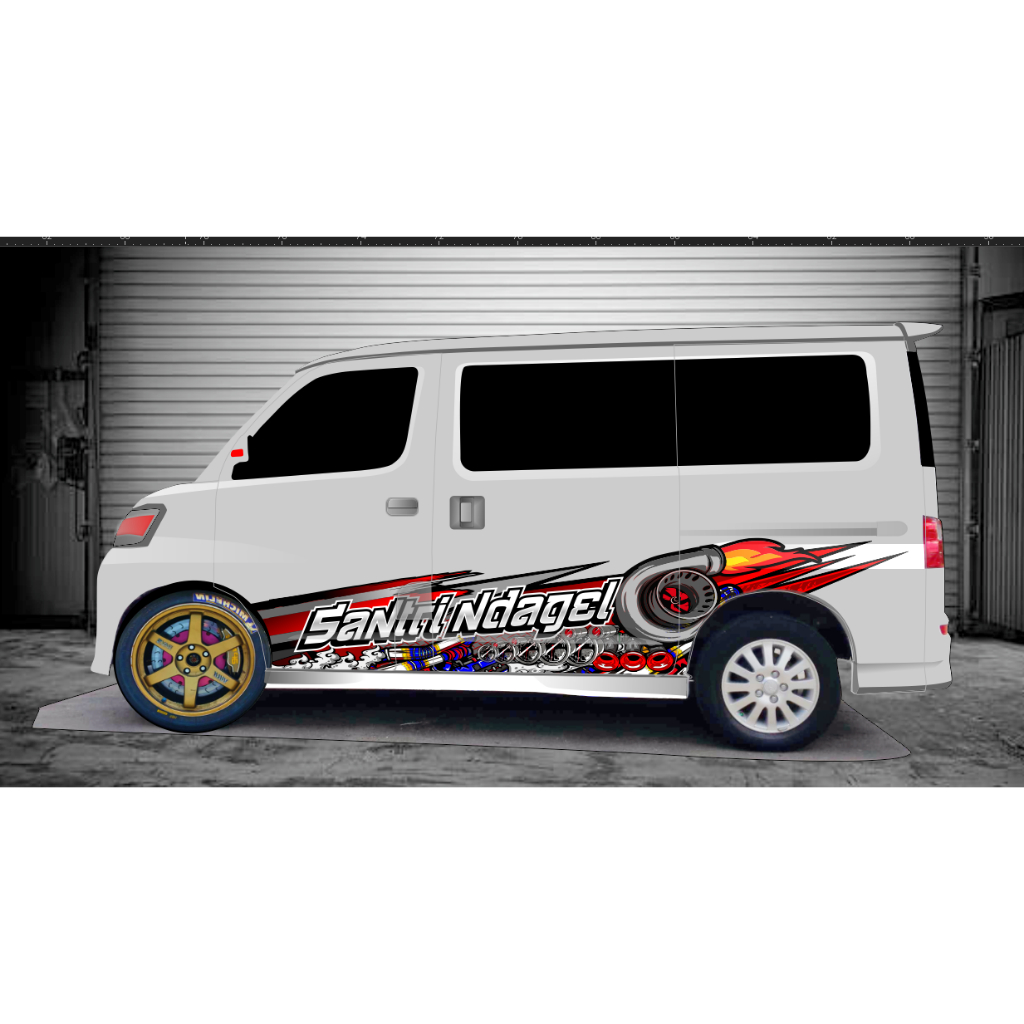 STIKER DECAL GRANDMAX BLINDVAN LUXIO APV AVANZA DLL