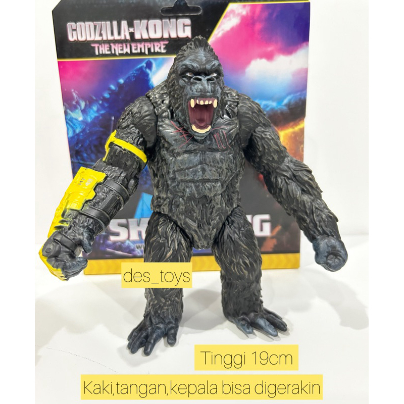 NEW MAINAN ANAK ACTION FIGURE KINGKONG GODZILLA VS KONG TERBARU KOLEKSI PAJANGAN UKURAN BESAR