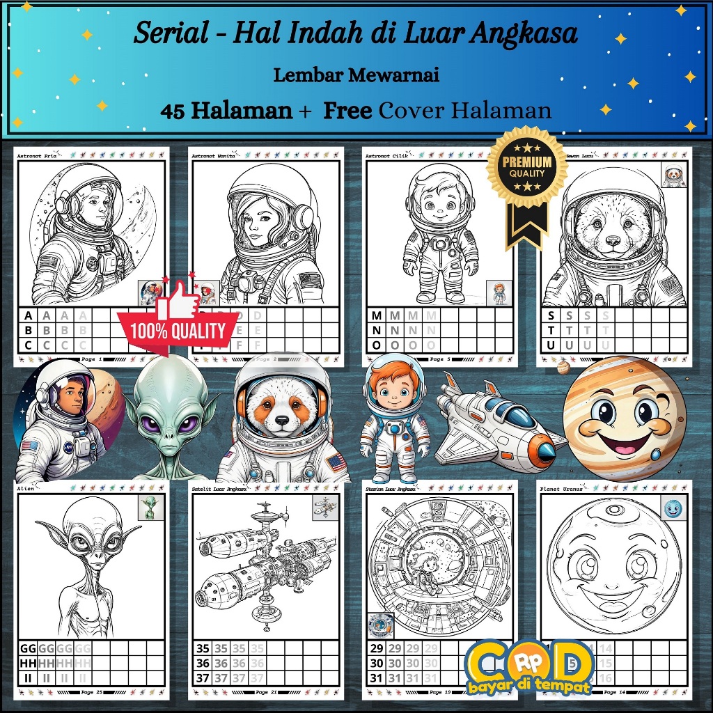

Buku Mewarnai Anak Murah | Lembar Mewarnai Anak | Buku Mewarnai Anak TK, Usia Dini, dan Remaja Aesthetic Lucu | Buku Mewarnai Anak 3 Tahun | Lembar Mewarnai Luar Angkasa yang Misterius | Lembar Mewarnai Serial Luar Angkasa yang Misterius