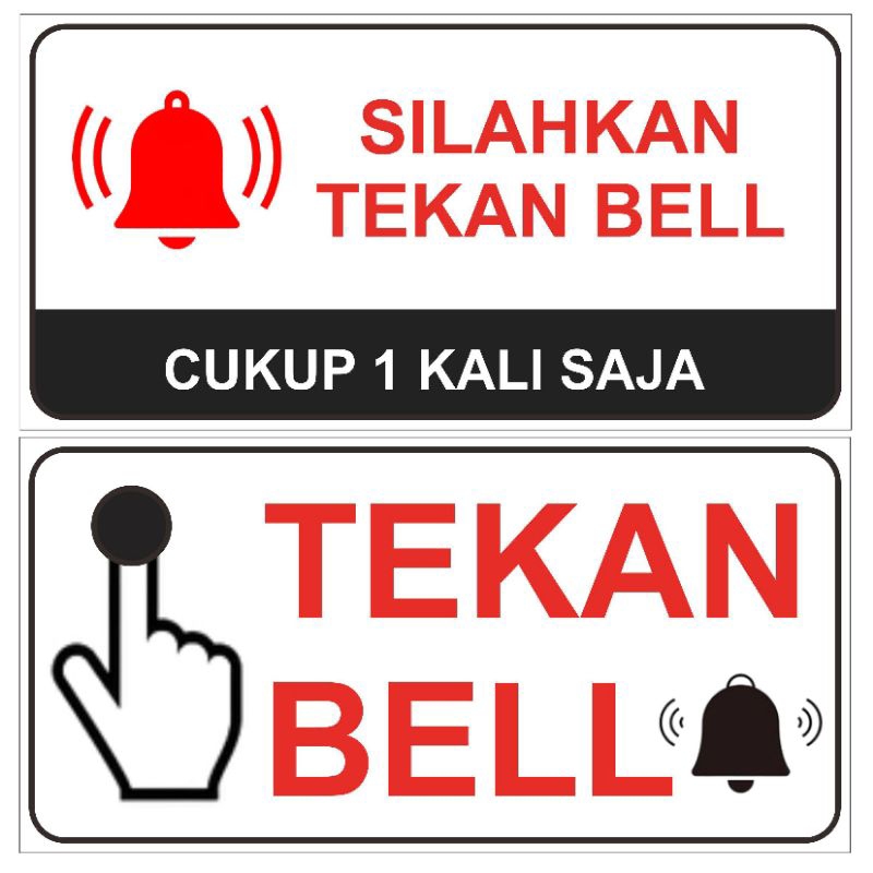 

Stiker Bel 10x10 Dan 10x20