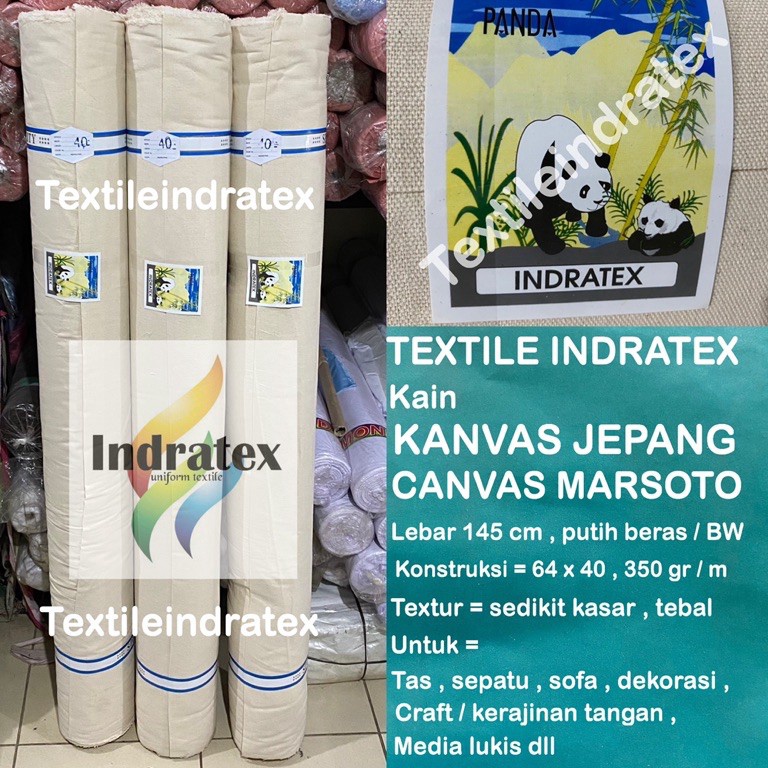 Hot Sale  per setengah meter  kain KANVAS JEPANG CANVAS TEBAL MARSOTO lebar 145 cm meteran bahan ala