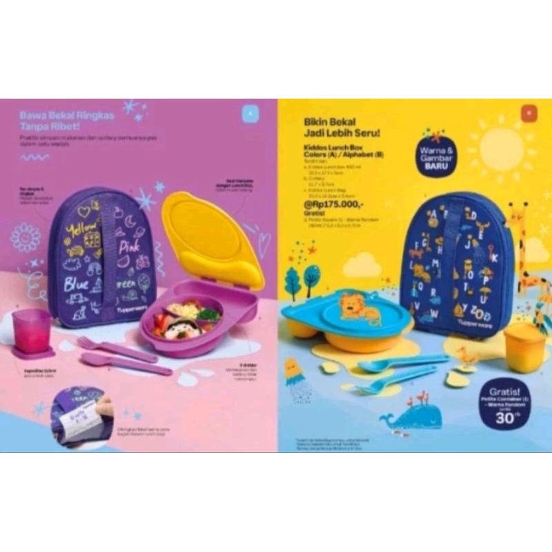 Kiddos Lunch Set Free tas - wadah bekal anak lucu
