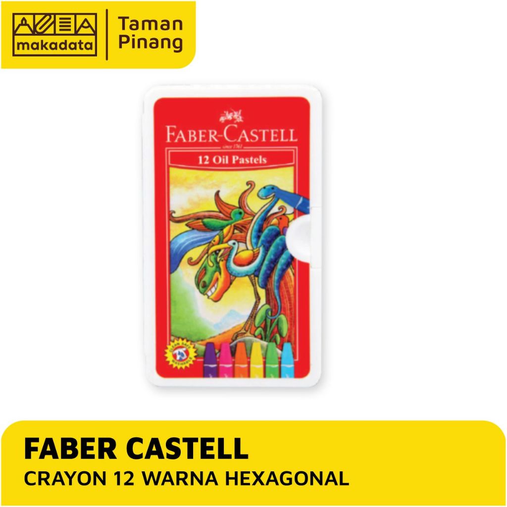 

CRAYON / OIL PASTEL FABER CASTELL ISI 12 WARNA HEXAGONAL