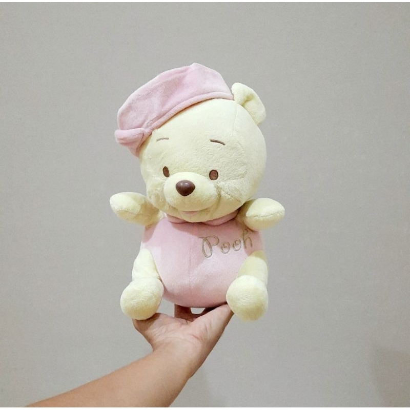 Boneka Pooh Costum Pink Original Disney Size 30 cm/ Boneka Pooh