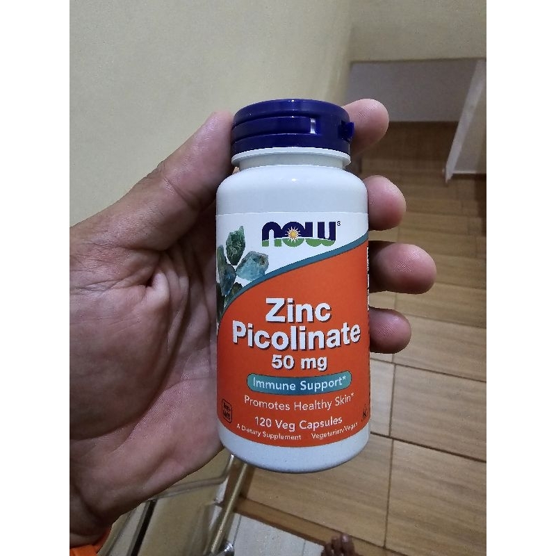 now foods zinc picolinate 50mg 120 veg capsules immunity imunitas
