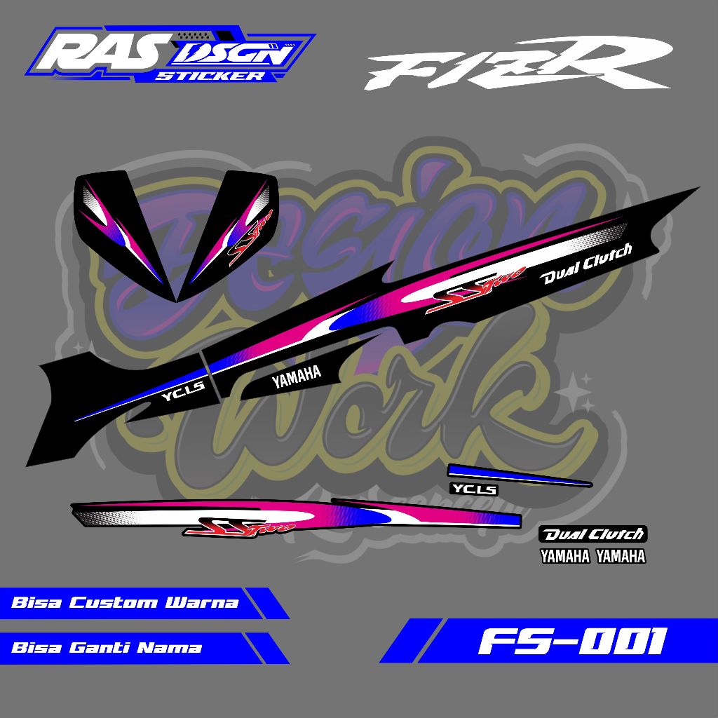 Striping Stiker SS Two Fiz R / Striping Fiz R SS Two / Striping SS Two / Stiker Striping Motor Fiz R