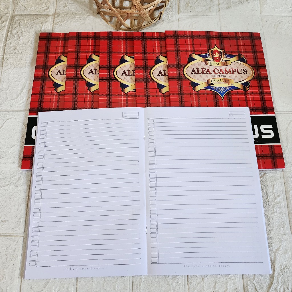 

Ay00! BUKU TULIS ALFA CAMPUS PREMIUM BOXY 50 LEMBAR 1 PACK ISI 10 PCS
