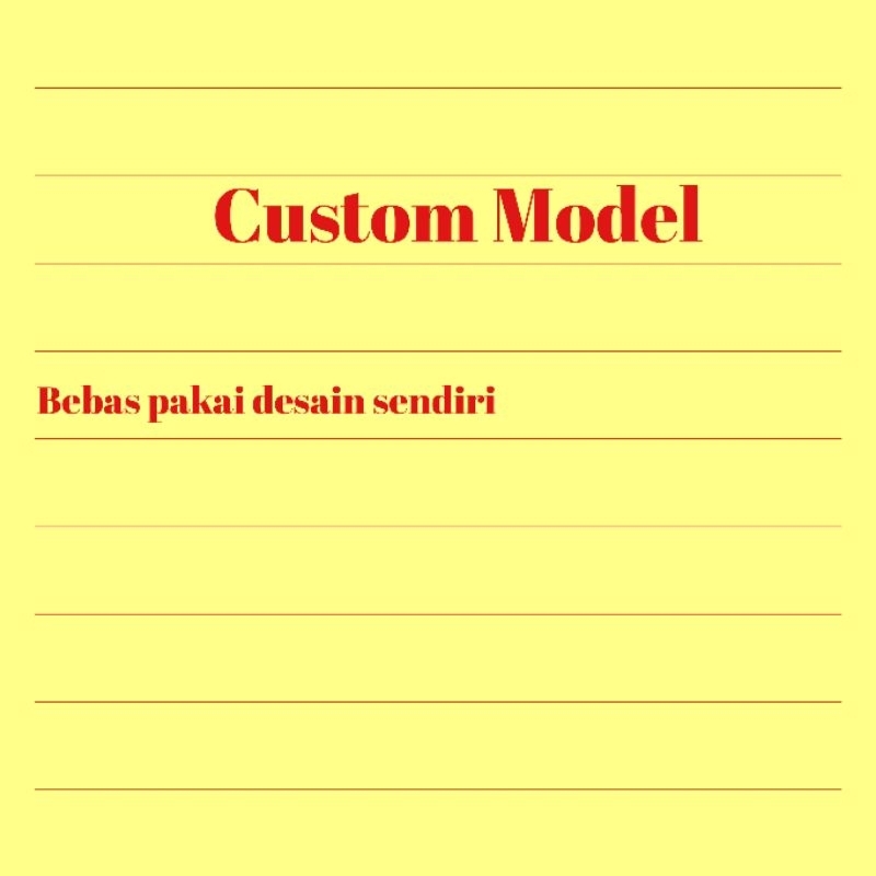 

Nota Custom 1/3 hvs + Konfirmasi desain