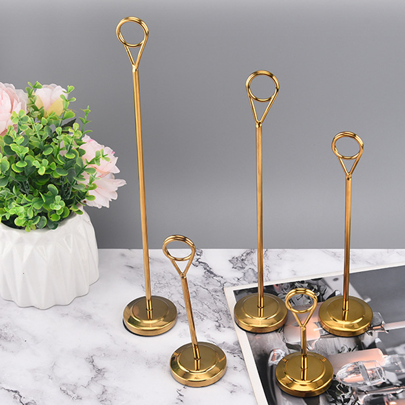 

15/20/25cm Table Number Menu Stand / Tiang Nomor Meja Stainless