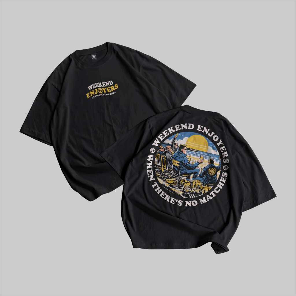 Kaos Casuall Football WEEKEND ENJOYERS /Kaos Distro Pria / Kaos Atasan Distro / Kaos Pria Wanita