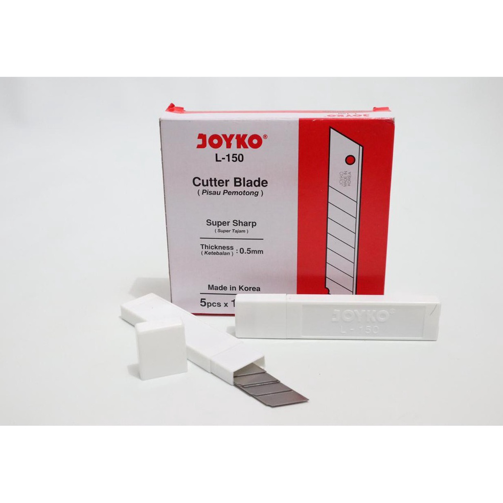 

KODE E5U Isi Cutter Mata Pisau Ukuran Besar Type L15 Merk Joyko Isi 12 tube