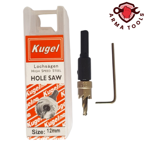 Hole Saw KUGEL HSS 12mm / Mata Bor Besi HSS / Gergaji Lubang Besi