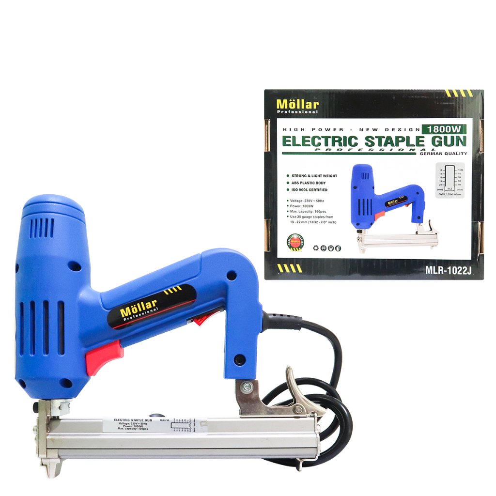 

MOLLAR ESTGF1022 Mesin Staples Tembak Listrik Staple Gun 10 - 22 mm Orginal