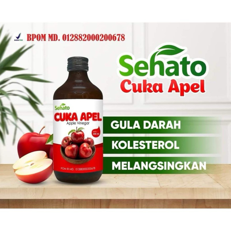 

CUKA APEL ORGANIK (SEHATO) 300ml / APPLE CIDER VINEGAR