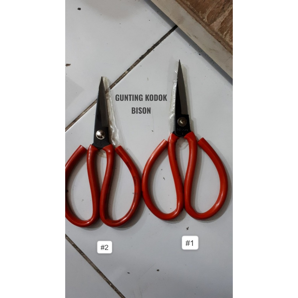 

BISON Gunting Kodok No 1 2 Kain Kertas Serbaguna Multipurpose Scissors